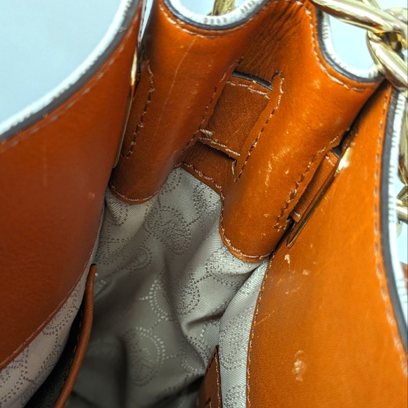 My Michael Kors Hamilton Logo Satchel Handbag - Picture 12 of 13